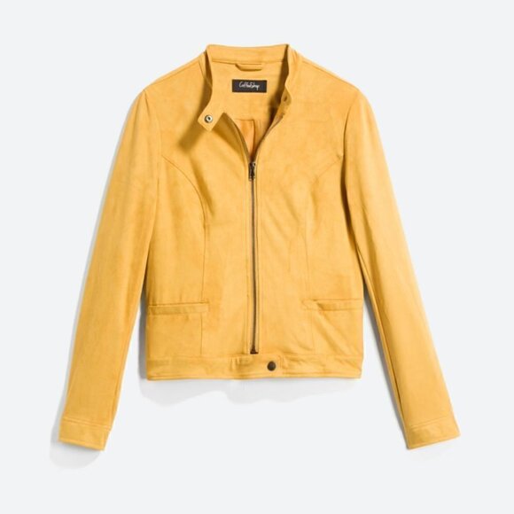 Coffeeshop Valle Faux Suede Jacket Size M NWOT - Picture 1 of 3
